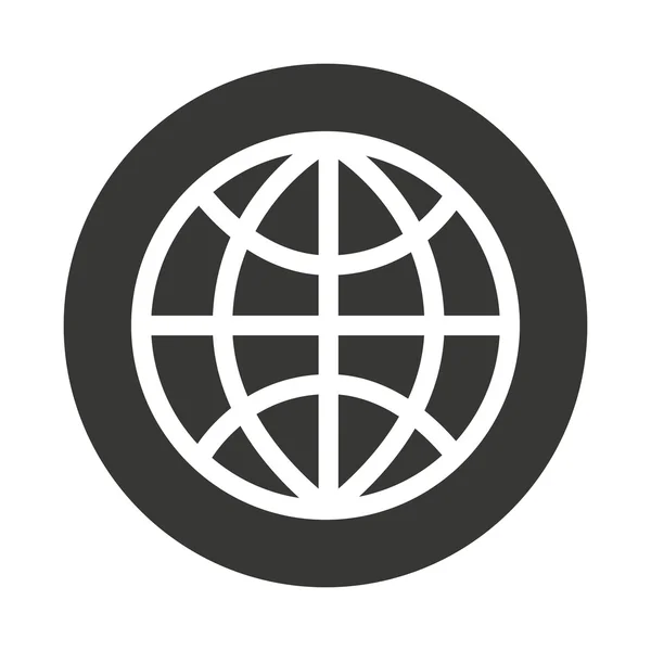 Esfera círculo emblema icono — Archivo Imágenes Vectoriales