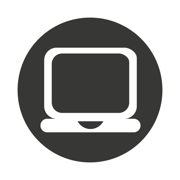 Laptop ícone portátil do computador — Vetor de Stock