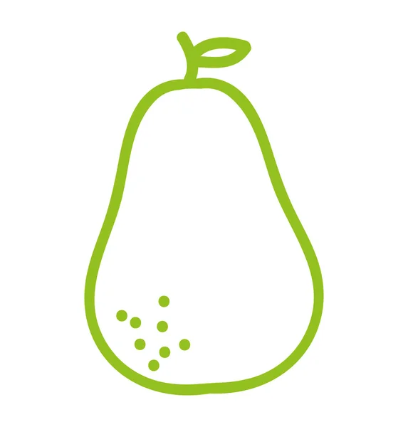 Avocado plantaardige gezondheid pictogram — Stockvector