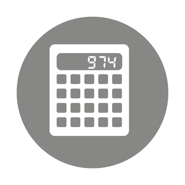 Calculadora icono matemático digital — Vector de stock