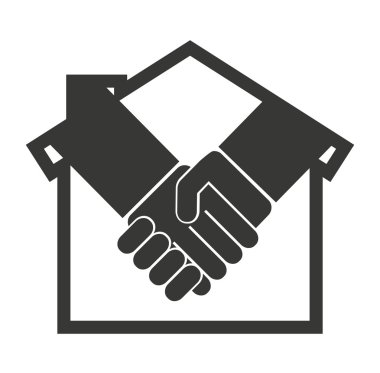 ev ev siluet izole simgesi