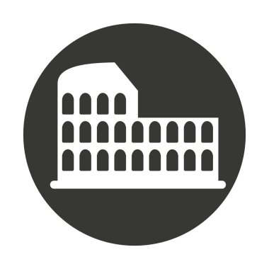 Kolezyum Roma izole simgesi