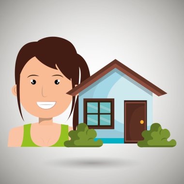 adam ev Emlak simgesi