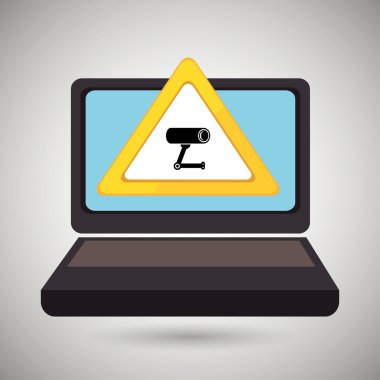 dizüstü bilgisayar virüs güvenli sembolü