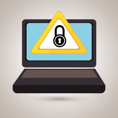 dizüstü bilgisayar virüs güvenli sembolü