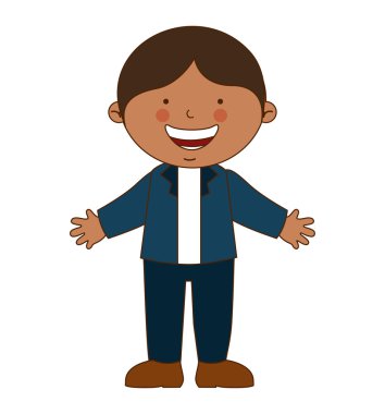 izole mutlu çocuk öğrenci üniforma