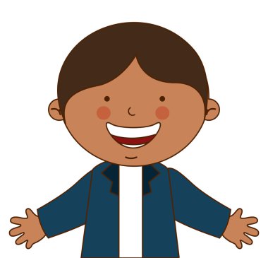 izole mutlu çocuk öğrenci üniforma