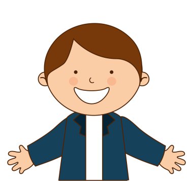 izole mutlu çocuk öğrenci üniforma