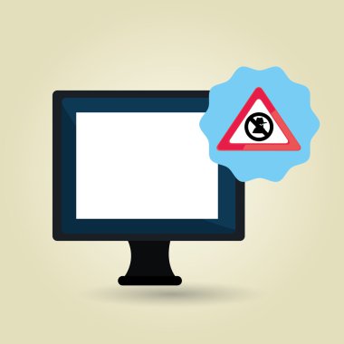 dizüstü bilgisayar virüs güvenli sembolü