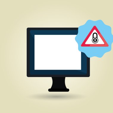 dizüstü bilgisayar virüs güvenli sembolü