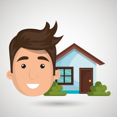 adam ev Emlak simgesi