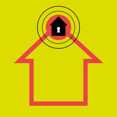 siluet ev güvenlik koruması