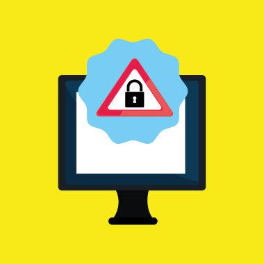 dizüstü bilgisayar virüs güvenli sembolü