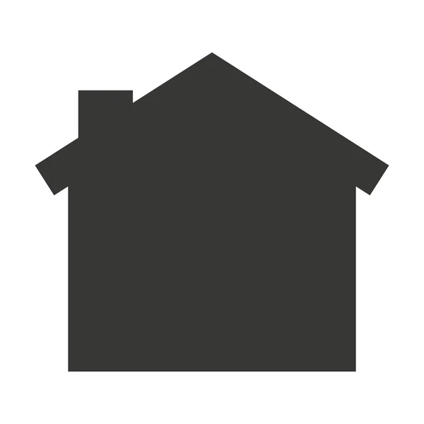 Σπίτι σπίτι σιλουέτα απομονωμένες εικονίδιο — Διανυσματικό Αρχείο
