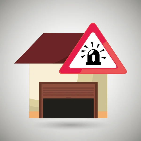 Garage icona di sicurezza — Vettoriale Stock