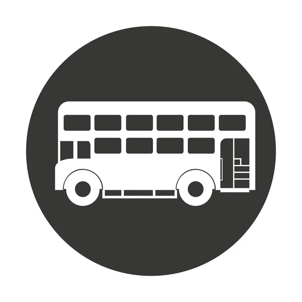 Bus londres aislado icono — Archivo Imágenes Vectoriales