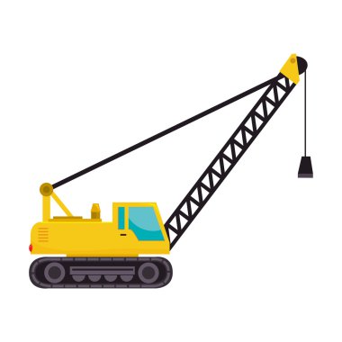 Kargo vinç kamyon traktör Makina Sanayi çekiç vektör grafiği