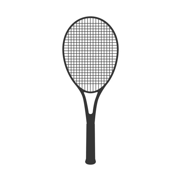 Schläger Tennis Sport Ikone Vektor — Stockvektor