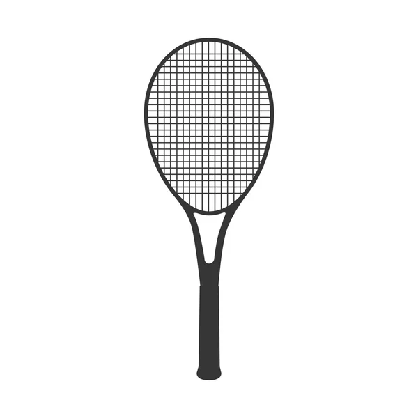 Raqueta tenis deporte icono vector — Vector de stock