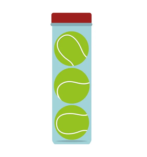 Tennisball Flasche Container Symbol Vektor — Stockvektor