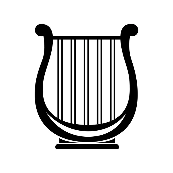 Lyre klasyczny musical insicon wektor — Wektor stockowy