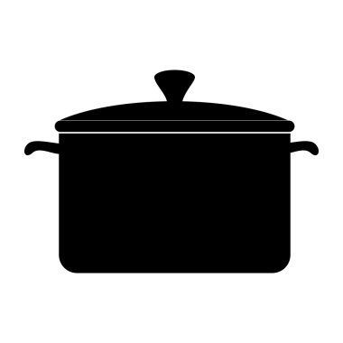 pot pişirme pan simge vektör