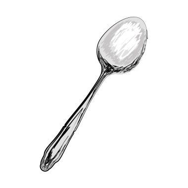 kaşık kap yemek yemek simge vektör