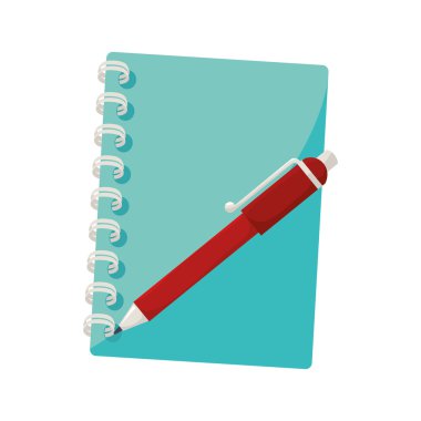 defter kalem notları sabit simge vektör