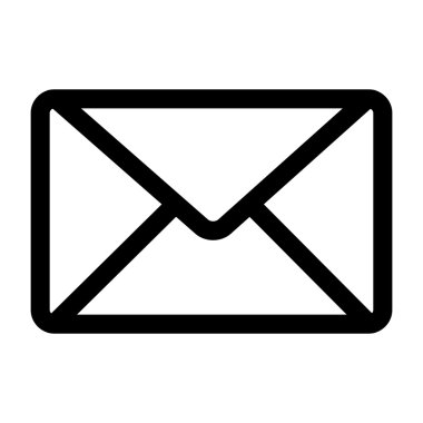 posta posta zarf yazışma simge vektör