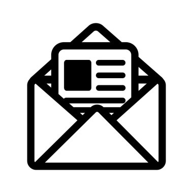 posta posta zarf yazışma simge vektör