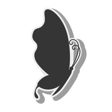 Kelebek hayvan böcek kanat siluet