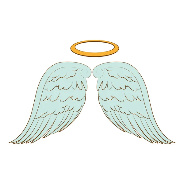 Вектор иконы ангела крыла — стоковый вектор
