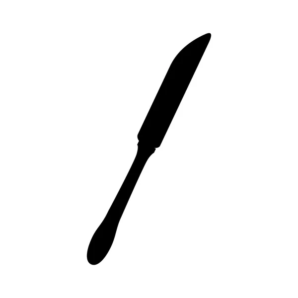 Cuchillo utensilio de comedor comer icono vector — Vector de stock