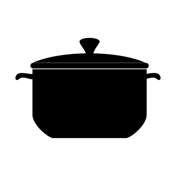 Pot koken pan pictogram vector — Stockvector