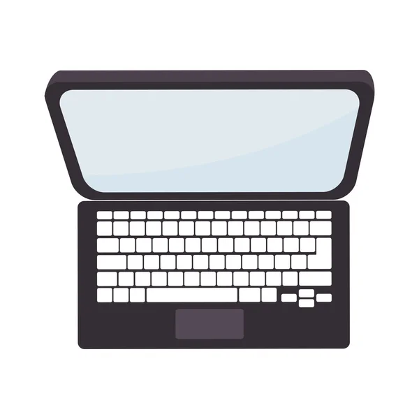 Laptop-Bildschirm Computer tragbare Technologie elektronisches Symbol Vecto — Stockvektor