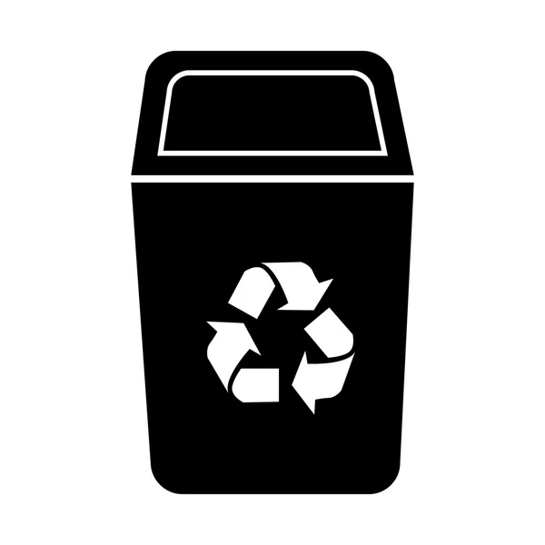 Bin recyklingu ekologia ikona wektor — Wektor stockowy