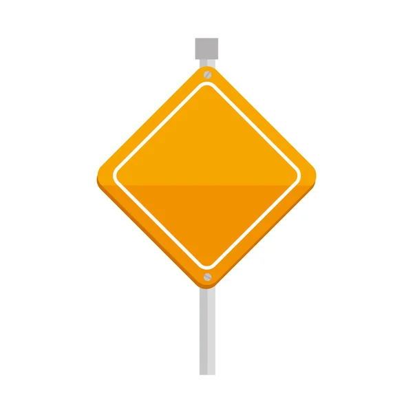 Signe jaune prudence triangle icône vecteur — Image vectorielle