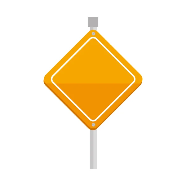 Signo amarillo precaución triángulo icono vector — Vector de stock