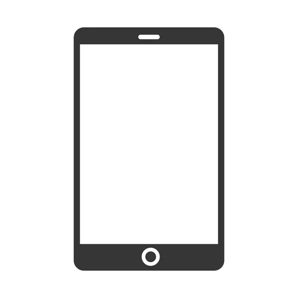 Tableta dispositivo pantalla tecnología icono electrónico vector — Archivo Imágenes Vectoriales