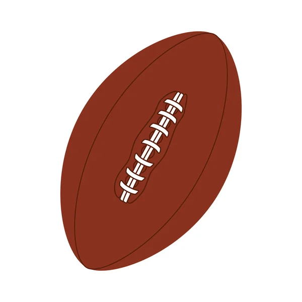 Football american ball icon vector — Stock Vector