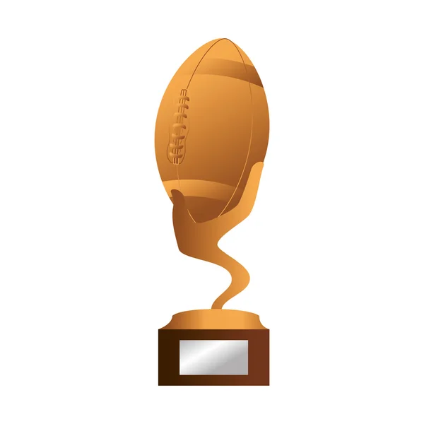 Trophée football américain icône vecteur — Image vectorielle