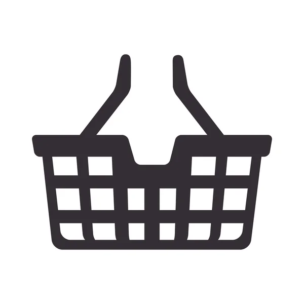 Loja de compras cesta comprar identificador vetor ícone comprador — Vetor de Stock
