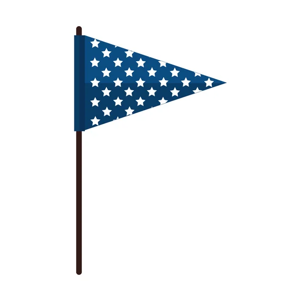 Σημαία γαλάζια αστέρια Αμερική — Διανυσματικό Αρχείο