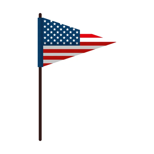 Amerikai Egyesült Államok zászló — Stock Vector