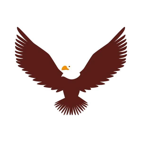 Faucon animal oiseau Amérique — Image vectorielle