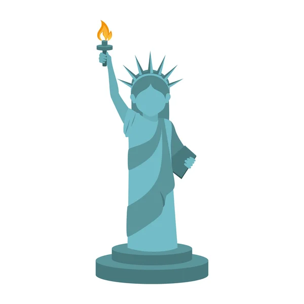 ΗΠΑ άγαλμα ελευθερίας — Διανυσματικό Αρχείο