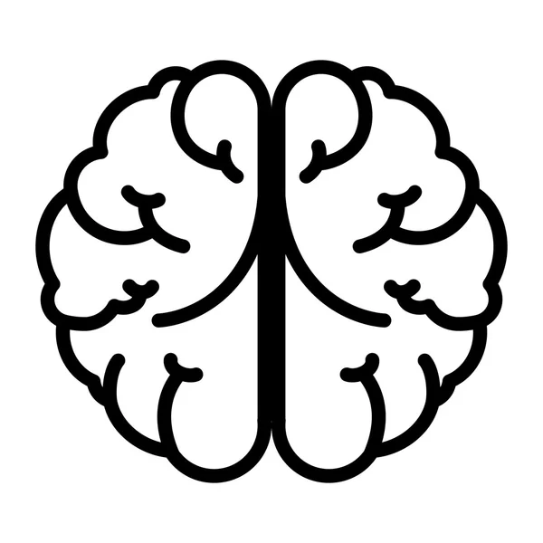 Cerebro mente mente órgano humano — Vector de stock