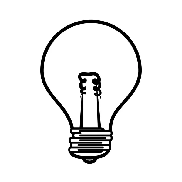 Lâmpada vetor ícone ideia de luz — Vetor de Stock