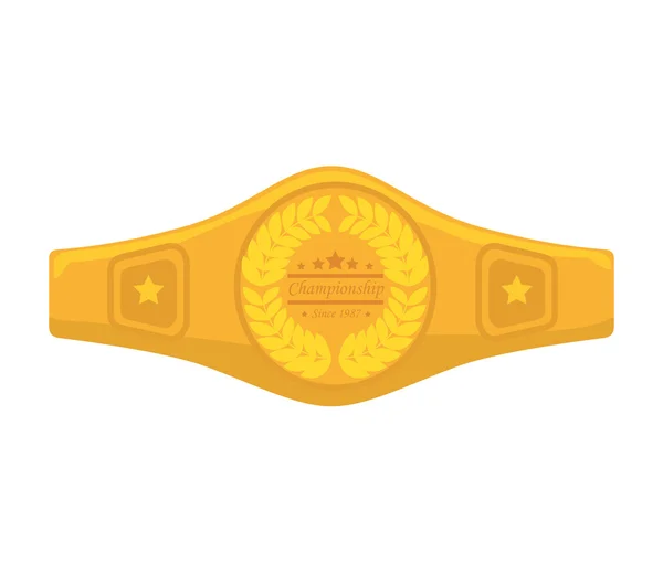 Championnat de sport de boxe ceinture — Image vectorielle