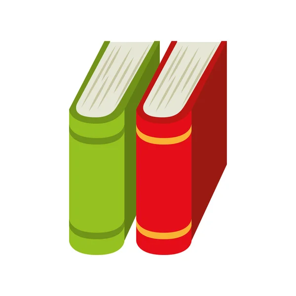 Libro stack di istruzione leggere — Vettoriale Stock